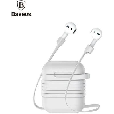 Baseus Silikon AirPods Hülle - Hellgrau - Kopfhörer Tasche Baseus Silikon AirPods Hülle - Hellgrau - Kopfhörer Tasche