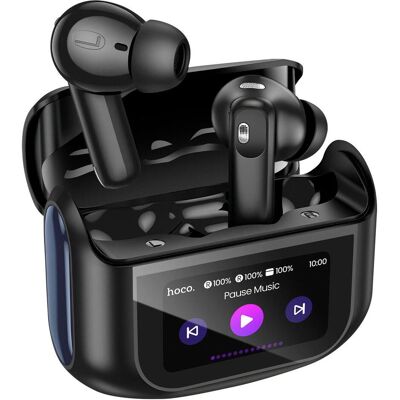 Hoco Kabellose Kopfhörer Kabellose Ohrhörer mit Touchscreen TWS ANC ENC EQ21 midnight black (7 h, Kabellos), Kopfhörer, Schwarz Hoco Kabellose Kopfhörer Kabellose Ohrhörer mit Touchscreen TWS ANC ENC EQ21 midnight black (7 h, Kabellos), Kopfhörer, Schwarz