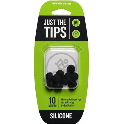 Mackie MP & CR Buds Medium Silicone Black Tips Kit, Headset Zubehör Mackie MP & CR Buds Medium Silicone Black Tips Kit, Headset Zubehör