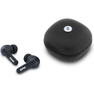 BMW Headphones Bluetooth TWS Leather Metal Logo ENC black (30 h, Kabellos), Kopfhörer, Schwarz BMW Headphones Bluetooth TWS Leather Metal Logo ENC black (30 h, Kabellos), Kopfhörer, Schwarz