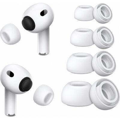 Screenguard Apple AirPods Pro 3 Ear Tips Kopfhörer Ersatzstöpsel Set, Kopfhörer Ersatzteile, Weiss Screenguard Apple AirPods Pro 3 Ear Tips Kopfhörer Ersatzstöpsel Set, Kopfhörer Ersatzteile, Weiss