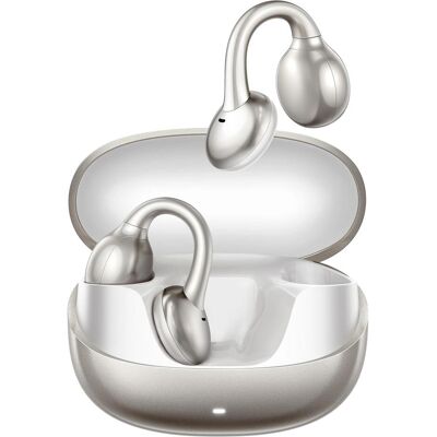 Joyroom Openfree Headphones Open-ear, Wireless - White (5 h, Kabellos), Kopfhörer, Weiss, Silber Joyroom Openfree Headphones Open-ear, Wireless - White (5 h, Kabellos), Kopfhörer, Weiss, Silber