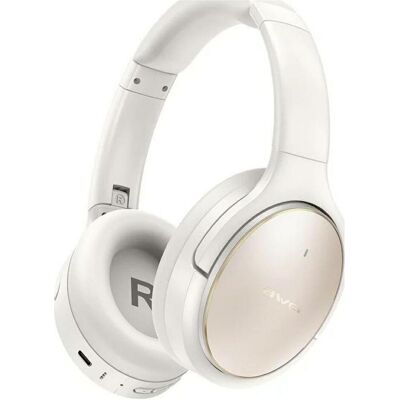 AWEI over-ear Bluetooth headphones AT20 white (ANC, 65 h, Kabellos), Kopfhörer, Weiss AWEI over-ear Bluetooth headphones AT20 white (ANC, 65 h, Kabellos), Kopfhörer, Weiss