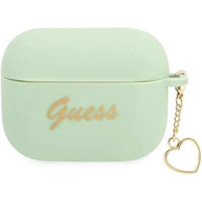 Guess AirPods Pro Silikon Herz Case - Grün - Kopfhörer Tasche Guess AirPods Pro Silikon Herz Case - Grün - Kopfhörer Tasche