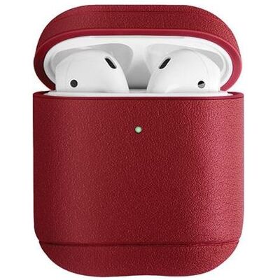 Uniq etui Terra AirPods 1/2 gen. Genuine Leather czerwony/red (Kopfhörer Hülle), Kopfhörertasche + Schutzhülle, Rot Uniq etui Terra AirPods 1/2 gen. Genuine Leather czerwony/red (Kopfhörer Hülle), Kopfhörertasche + Schutzhülle, Rot