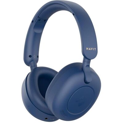Havit H655BT (blue) (76 h, Kabelgebunden, Kabellos), Kopfhörer, Blau Havit H655BT (blue) (76 h, Kabelgebunden, Kabellos), Kopfhörer, Blau