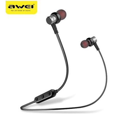 AWEI słuchawki sportowe Bluetooth B923BL szary/grey magnetyczne (4 h, Kabellos), Kopfhörer, Grau AWEI słuchawki sportowe Bluetooth B923BL szary/grey magnetyczne (4 h, Kabellos), Kopfhörer, Grau
