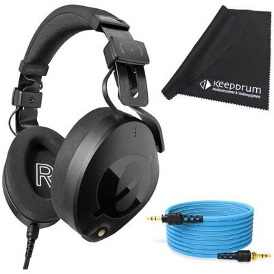 RØDE NTH-100 Kopfhörer mit 2.4m Kabel Blau mit Tuch (NC, Kabelgebunden), Kopfhörer, Blau RØDE NTH-100 Kopfhörer mit 2.4m Kabel Blau mit Tuch (NC, Kabelgebunden), Kopfhörer, Blau