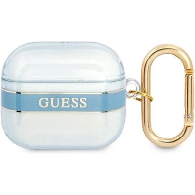 Guess AirPods 3 Hülle - Blaue Schutzhülle mit Guess-Logo Guess AirPods 3 Hülle - Blaue Schutzhülle mit Guess-Logo