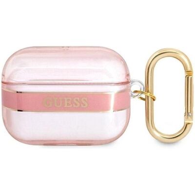 Guess AirPods Pro Pink Hülle - Strap Collection - Kopfhörer Schutz Guess AirPods Pro Pink Hülle - Strap Collection - Kopfhörer Schutz