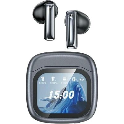 AWEI Słuchawki bezprzewodowe TP100 ENC Bluetooth 5.4 TWS + stacja dokująca czarny (6 h, Kabellos), Kopfhörer, Schwarz AWEI Słuchawki bezprzewodowe TP100 ENC Bluetooth 5.4 TWS + stacja dokująca czarny (6 h, Kabellos), Kopfhörer, Schwarz