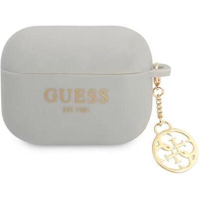 Guess AirPods Pro Grau Silikonhülle - AirPods Pro Schutz Guess AirPods Pro Grau Silikonhülle - AirPods Pro Schutz