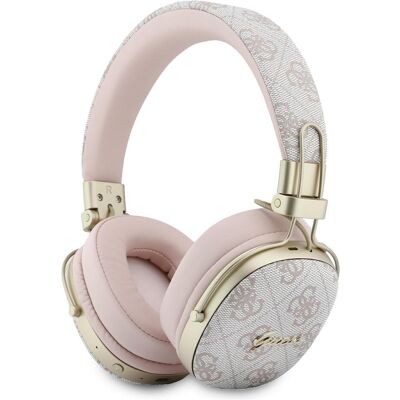 Guess Headphones Bluetooth ENC Metal 4G Script Logo pink (ANC, 26 h, Kabellos), Kopfhörer, Pink Guess Headphones Bluetooth ENC Metal 4G Script Logo pink (ANC, 26 h, Kabellos), Kopfhörer, Pink