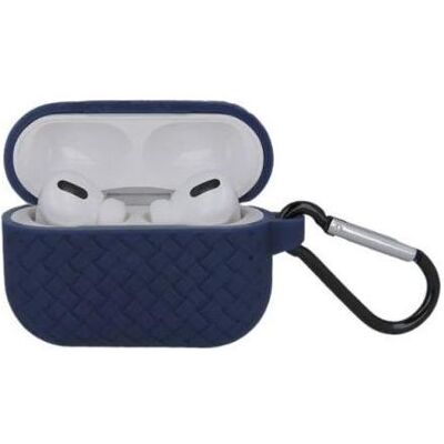 OEM Flechttasche für Airpods Pro navy blau (Kopfhörer Tasche), Kopfhörertasche + Schutzhülle, Blau OEM Flechttasche für Airpods Pro navy blau (Kopfhörer Tasche), Kopfhörertasche + Schutzhülle, Blau