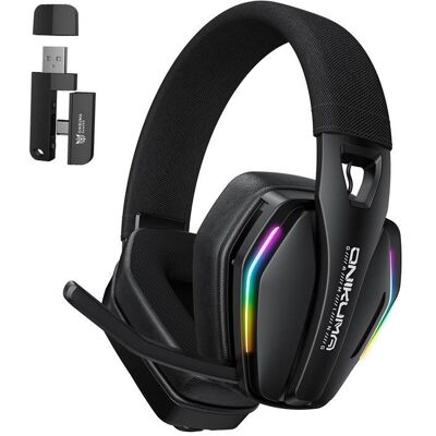 Onikuma GT826 gaming headphones (black) (Kabelgebunden, Kabellos), Gaming Headset, Schwarz Onikuma GT826 gaming headphones (black) (Kabelgebunden, Kabellos), Gaming Headset, Schwarz