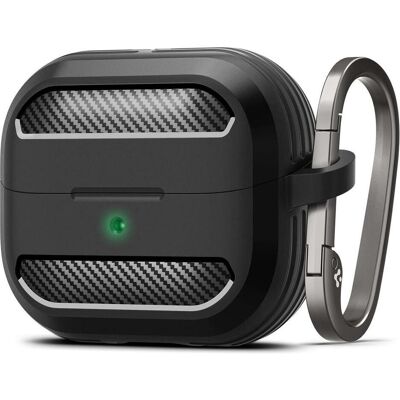 Spigen Rugged Armor (Ladecase Hülle), Kopfhörertasche + Schutzhülle, Schwarz Spigen Rugged Armor (Ladecase Hülle), Kopfhörertasche + Schutzhülle, Schwarz