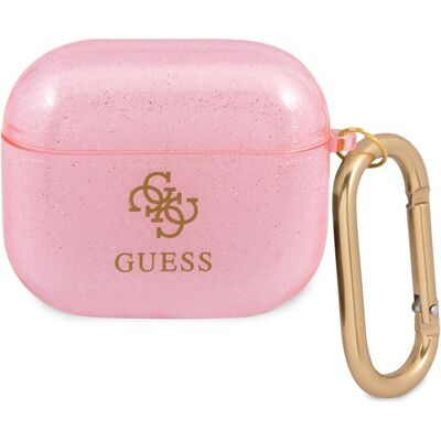 Guess Airpods 3 Hülle Pink Glitter - Unisex Guess Airpods 3 Hülle Pink Glitter - Unisex