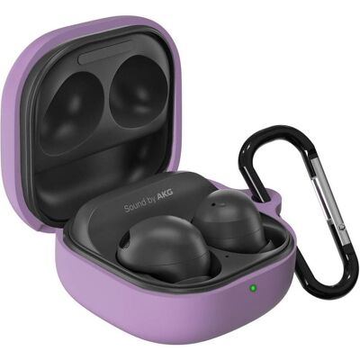 Screenguard Samsung Galaxy Buds2 Pro Liquid Silicone Case Hülle mit Karabiner (Kopfhörer Hülle), Kopfhörertasche + Schutzhülle, Violett Screenguard Samsung Galaxy Buds2 Pro Liquid Silicone Case Hülle mit Karabiner (Kopfhörer Hülle), Kopfhörertasche + Schutzhülle, Violett