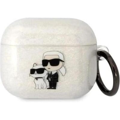 Karl Lagerfeld Airpods Pro 2 Logo NFT Karl and Choupette TPU Glitter Case (Kopfhörer Hülle), Kopfhörertasche + Schutzhülle, Transparent Karl Lagerfeld Airpods Pro 2 Logo NFT Karl and Choupette TPU Glitter Case (Kopfhörer Hülle), Kopfhörertasche + Schutzhülle, Transparent