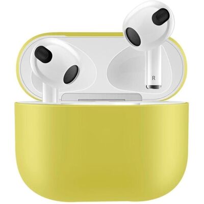 Screenguard Apple AirPods (2021) Liquid Silicone Case Hülle (Kopfhörer Hülle), Kopfhörertasche + Schutzhülle, Gelb Screenguard Apple AirPods (2021) Liquid Silicone Case Hülle (Kopfhörer Hülle), Kopfhörertasche + Schutzhülle, Gelb