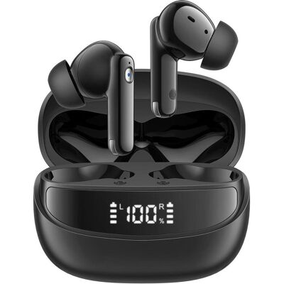 Joyroom JBuds True Wireless In-Ear Headphones - Black (7 h, Kabellos), Kopfhörer, Schwarz Joyroom JBuds True Wireless In-Ear Headphones - Black (7 h, Kabellos), Kopfhörer, Schwarz