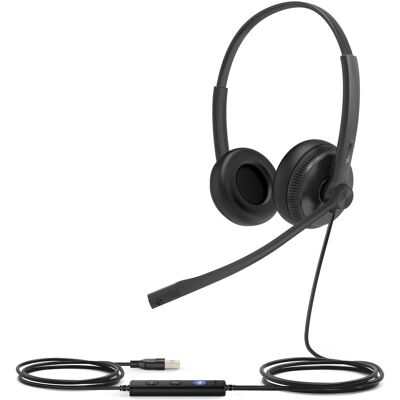 Yealink Headset UH34 Dual Teams (Kabelgebunden, USB-A, Microsoft Teams), Office Headset, Schwarz Yealink Headset UH34 Dual Teams (Kabelgebunden, USB-A, Microsoft Teams), Office Headset, Schwarz