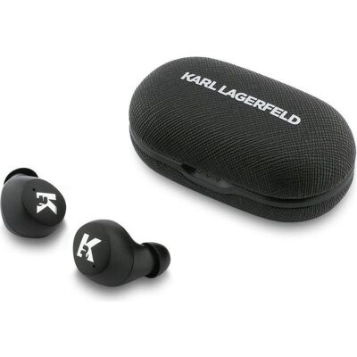Karl Lagerfeld Słuchawki TWS Saffiano Logo ENC czarny (ANC, NC, 30 h, Kabellos), Kopfhörer, Schwarz Karl Lagerfeld Słuchawki TWS Saffiano Logo ENC czarny (ANC, NC, 30 h, Kabellos), Kopfhörer, Schwarz