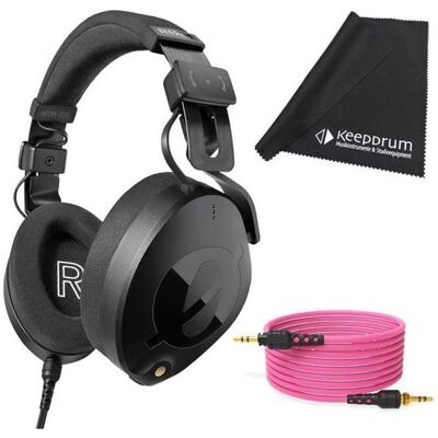 RØDE NTH-100 Kopfhörer mit 2.4m Kabel Pink mit Tuch (NC, Kabelgebunden), Kopfhörer, Pink RØDE NTH-100 Kopfhörer mit 2.4m Kabel Pink mit Tuch (NC, Kabelgebunden), Kopfhörer, Pink