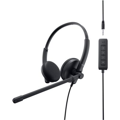 Dell Stereo Headset - WH1022 (Kabelgebunden, USB-A), Office Headset, Schwarz Dell Stereo Headset - WH1022 (Kabelgebunden, USB-A), Office Headset, Schwarz