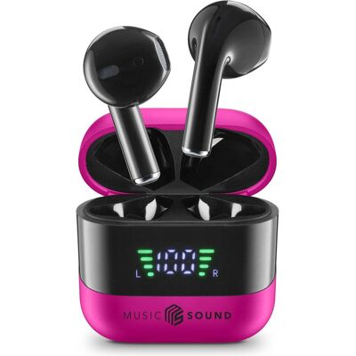Music Sound Btmstwssparkp (Keine Geräuschunterdrückung, 30 h, Kabellos), Kopfhörer, Pink, Schwarz Music Sound Btmstwssparkp (Keine Geräuschunterdrückung, 30 h, Kabellos), Kopfhörer, Pink, Schwarz