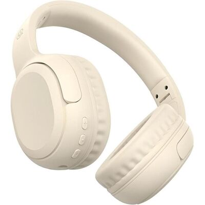 USAMS Beige Bluetooth 5.3 Kopfhörer - Over-Ear USAMS Beige Bluetooth 5.3 Kopfhörer - Over-Ear