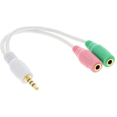 InLine Audio Headset Adapterkabel (Headset-Adapter, Klinkenadapter), Audio Adapter, Weiss InLine Audio Headset Adapterkabel (Headset-Adapter, Klinkenadapter), Audio Adapter, Weiss