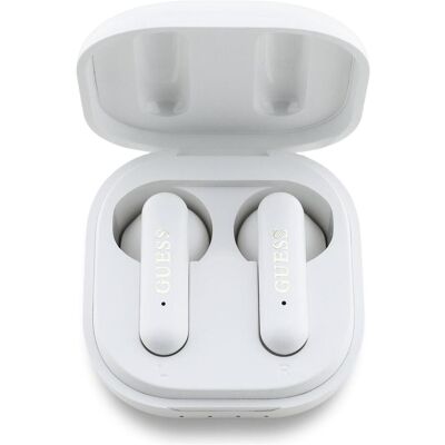 Guess TWS 4G Metal Logo headphones white (16 h, Kabellos), Kopfhörer, Weiss Guess TWS 4G Metal Logo headphones white (16 h, Kabellos), Kopfhörer, Weiss