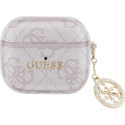 Guess AirPods 3 Hülle - Elegant Pink 4G Script Guess AirPods 3 Hülle - Elegant Pink 4G Script