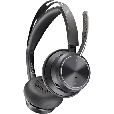 HP Poly Voyager Focus 2 USB-C-C Headset +USB-C/A-Adapter (Kabellos, USB-C, Unify), Office Headset, Schwarz HP Poly Voyager Focus 2 USB-C-C Headset +USB-C/A-Adapter (Kabellos, USB-C, Unify), Office Headset, Schwarz