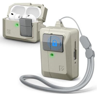Spigen - Classic LS (ACS10978) - Apple AirPods Pro 3 - Stone (Kopfhörer Hülle), Kopfhörertasche + Schutzhülle, Grau Spigen - Classic LS (ACS10978) - Apple AirPods Pro 3 - Stone (Kopfhörer Hülle), Kopfhörertasche + Schutzhülle, Grau