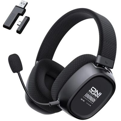Onikuma GT830 gaming headphones (Kabelgebunden, Kabellos), Gaming Headset, Schwarz Onikuma GT830 gaming headphones (Kabelgebunden, Kabellos), Gaming Headset, Schwarz