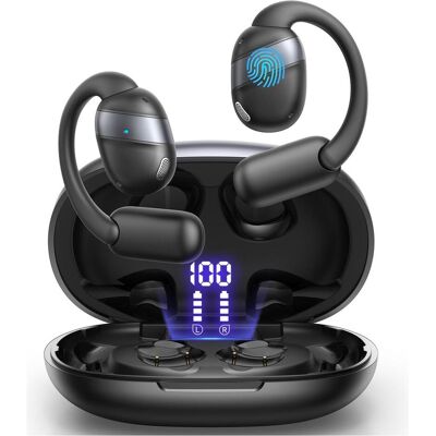 Joyroom Openfree Open-Ear True Wireless Headphones - Black (12.50 h, Kabellos), Kopfhörer, Schwarz Joyroom Openfree Open-Ear True Wireless Headphones - Black (12.50 h, Kabellos), Kopfhörer, Schwarz