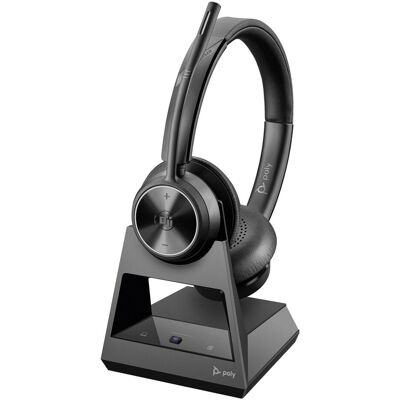 Poly Savi 7320 Office (Kabellos, USB-A), Office Headset, Schwarz Poly Savi 7320 Office (Kabellos, USB-A), Office Headset, Schwarz
