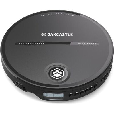 Lenco Majority Oakcastle CD10 schwarz / tragbarer CD-Player / 3,5 mm Klinke / CDCD-RCD-RW, MP3 Player + Portable Audiogeräte, Schwarz Lenco Majority Oakcastle CD10 schwarz / tragbarer CD-Player / 3,5 mm Klinke / CDCD-RCD-RW, MP3 Player + Portable Audiogeräte, Schwarz
