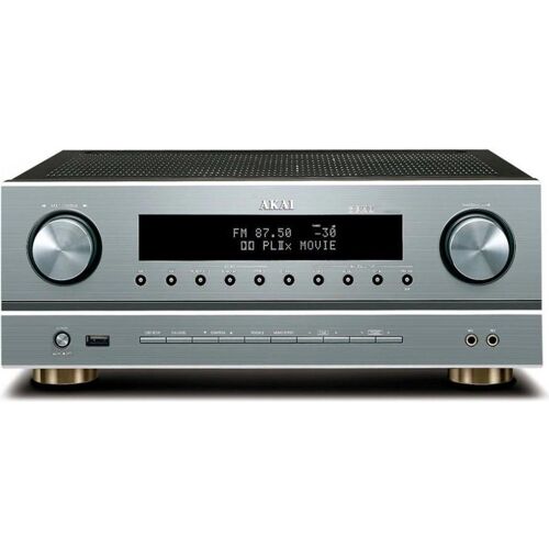 Akai Professional AS005RA-750B (5.1 Kanal, FM, AM), AV Receiver, Silber