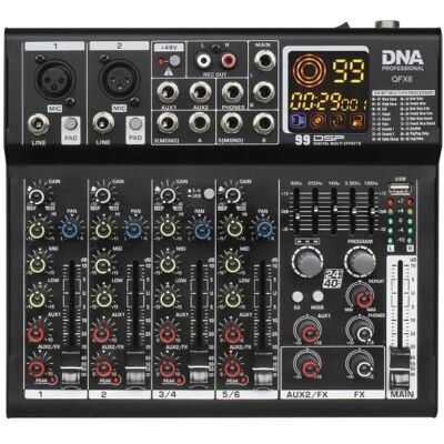 Denon DNA QFX6 sechs-Kanal-Analog-Soundmixer mit Bluetooth, Mischpult Denon DNA QFX6 sechs-Kanal-Analog-Soundmixer mit Bluetooth, Mischpult