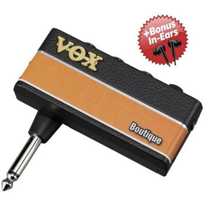 Vox Kopfhörer-Verstärker für Gitarre amPlug 3 Boutique + Bonus In-Ear Kopfhörer, Kopfhörerverstärker, Schwarz Vox Kopfhörer-Verstärker für Gitarre amPlug 3 Boutique + Bonus In-Ear Kopfhörer, Kopfhörerverstärker, Schwarz