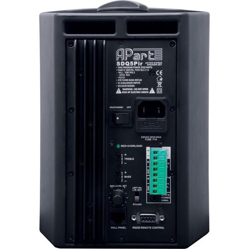 Apart Aktivlautsprecher-Set SDQ5PIR-BL schwarz 2-Wege 2x30 Watt eingebautes Verstaerkermodul Auto..., Lautsprecher Bauteile, Schwarz
