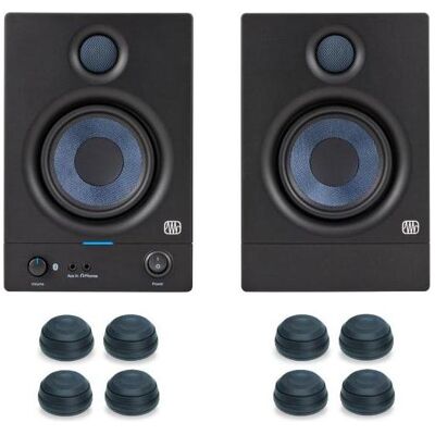 PreSonus Eris 4.5BT Bluetooth-Boxen 2nd Gen mit Boxen-Füsse (Aktiv, Paar, 1x 25 W), Monitor Lautsprecher, Schwarz PreSonus Eris 4.5BT Bluetooth-Boxen 2nd Gen mit Boxen-Füsse (Aktiv, Paar, 1x 25 W), Monitor Lautsprecher, Schwarz