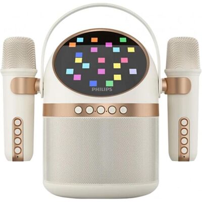 Philips TAS2509WT/00 Tragbarer Karoke Speaker mit Dual Mic weiss, Bluetooth Lautsprecher, Weiss Philips TAS2509WT/00 Tragbarer Karoke Speaker mit Dual Mic weiss, Bluetooth Lautsprecher, Weiss