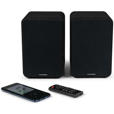 Thomson WS600DUO, Bluetooth Lautsprecher, Schwarz Thomson WS600DUO, Bluetooth Lautsprecher, Schwarz