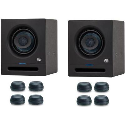 PreSonus Studio-Monitor Eris Pro 4 1 Paar mit Boxenfüsse (Aktiv, Paar), Monitor Lautsprecher, Schwarz PreSonus Studio-Monitor Eris Pro 4 1 Paar mit Boxenfüsse (Aktiv, Paar), Monitor Lautsprecher, Schwarz