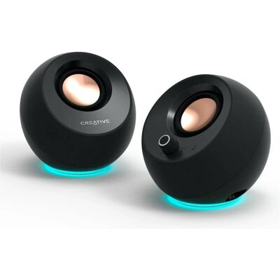 Creative Pebble Pro 2.0 BK USB C/BT/RGB, PC Lautsprecher, Schwarz Creative Pebble Pro 2.0 BK USB C/BT/RGB, PC Lautsprecher, Schwarz