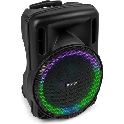 Fenton Speaker Bluetooth - FT15LED MK2 karaoke box met LED’s, accu en microfoon - Voor (Aktiv), PA Lautsprecher, Schwarz Fenton Speaker Bluetooth - FT15LED MK2 karaoke box met LED’s, accu en microfoon - Voor (Aktiv), PA Lautsprecher, Schwarz